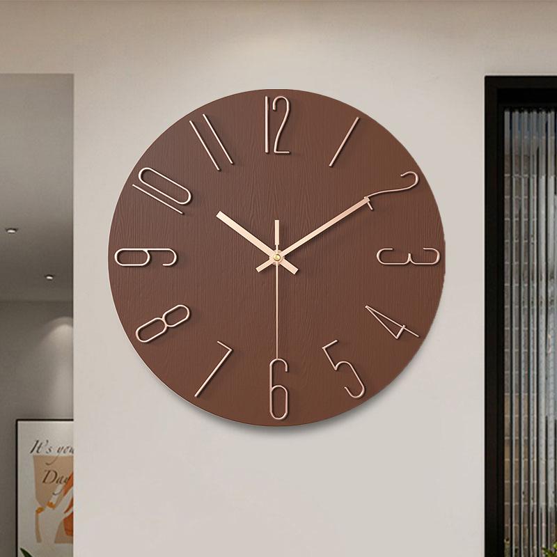 Living Room Wall Clock Simple Wall Mounted Household Stylish Decorative Clock 12 Inches 30Cm