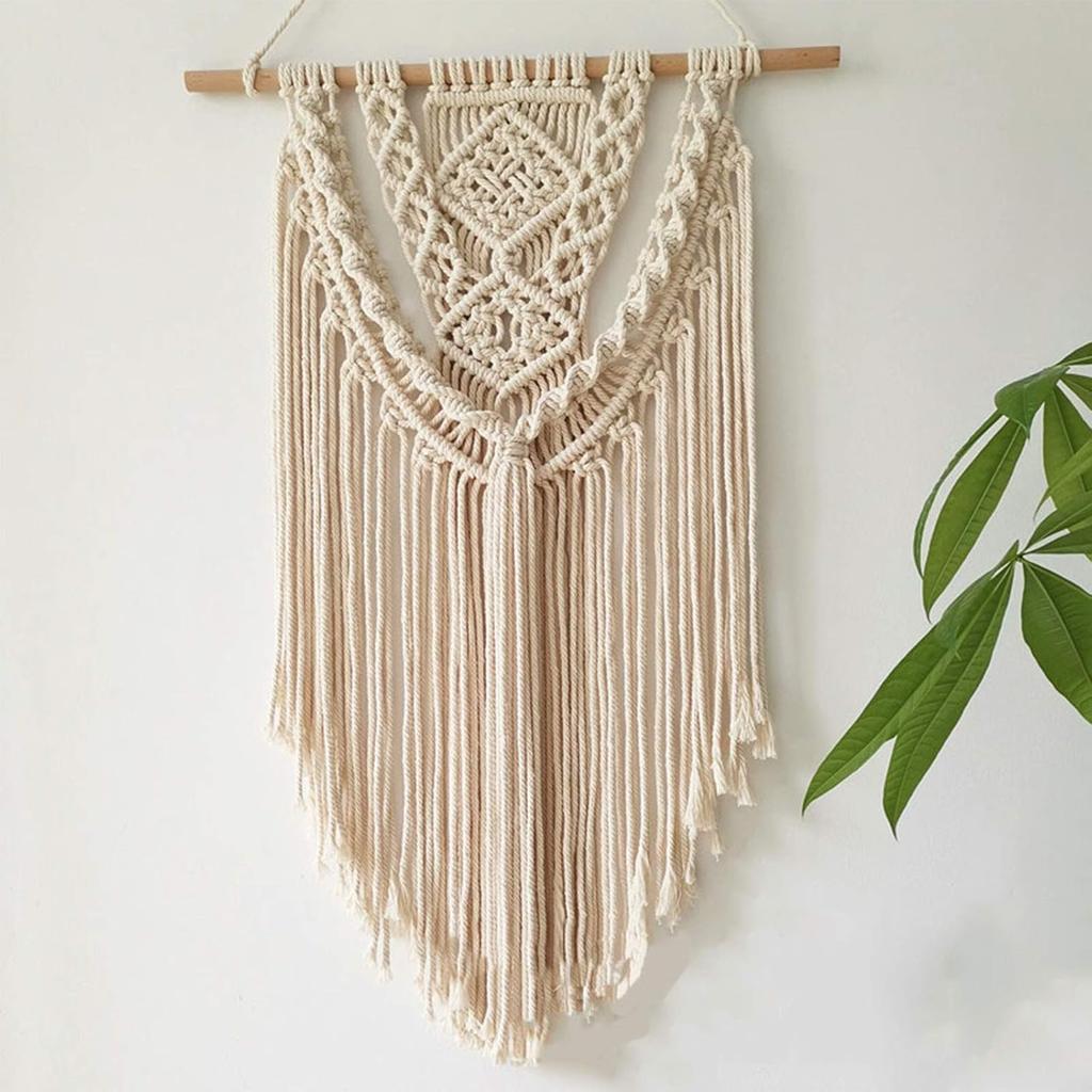 328ft Cotton Macrame Cord 3mm, Owlbbabies Not Dyed Natural Cotton Rope 4-Strand Soft Macrame Rope for Wall Hanging, Plant Hanger, DIY Crafts,
