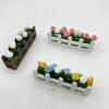 Miniatur Blumen Zaun Pflanzkasten Mini Hochbeet Figure Modell 1/12 Maßstab Puppenhaus Feengarten Dekoration Zubehör