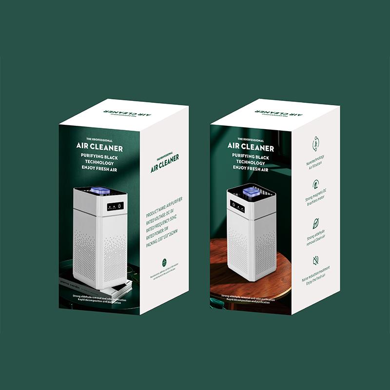 Intelligent Desktop Air Purifier HEPA Filter Household Air Cleaner Formaldehyde Removal Negative Ion Generator