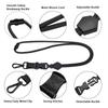 1PC Heavy-duty Adjustable Metal Hook Round Rope Hanging Rope Detachable Detachable Buckle Mobile Phone ID Hanging Rope