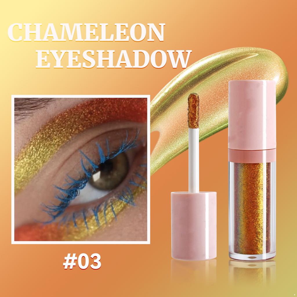 Chameleon Liquid Eyeshadow 4Ml Highly Pigmented Glitter Eyeshadow Multi Dimensional Shimmer Long Lasting Blendable Eye Makeup