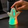 Unique Halloween Gifts for Friends Ghost Decorative Light, Spooky LED Table Lamp Ornament, Funny Desktop Decoration Cute Statue with Lights