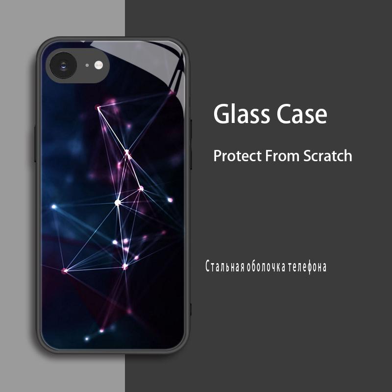 

Для iPhone 16e Чехол Роскошный Чехол из Закаленного Стекла Для iPhone SE4 16e SE 2025 SE 4 Чехлы Мраморная Раскраска Защитный Чехол Fundas Cover For iPhone 16e