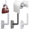 1Pcs Storage Rack Self-adhesive Wall Mounted Hook Towel Holder Tissue Hanger Paper Roll Rack
