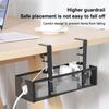 Under Table Storage Wire Organizer Storage Under Table Storage Rack No-Drill Cable Basket Metal Adjustable Cable Management Tray