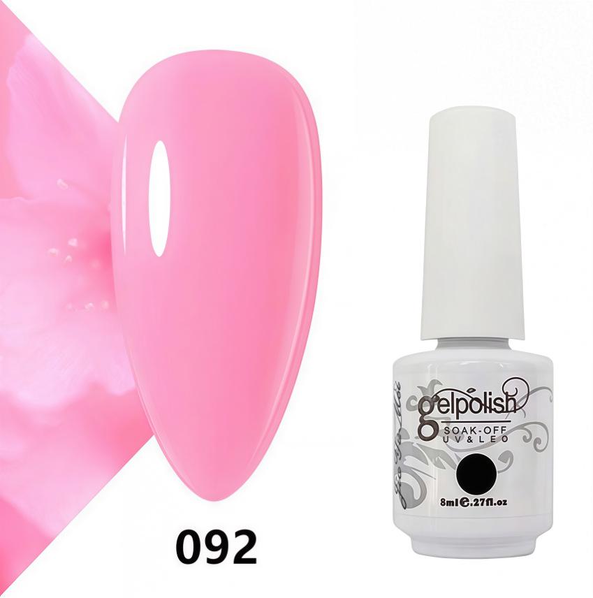 Amber Gel Polish Set: Gel Polish Manicure Kit with Whitening, Base Coat, and Sealer.