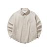 Unisex Casual Collared Shirt-Style Woven Jacket Off-White 972611603-1