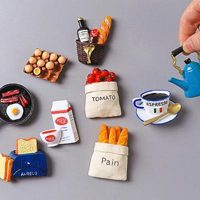 Simulation Magnetic Cooking Refrigerator Note Holder Fridge Magnets Board Stickers Message Sticker