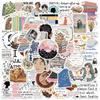 Cross-Border Cartoon Stickers: Waterproof, Creative, and Versatile for Journals, Phones, and Computers.
