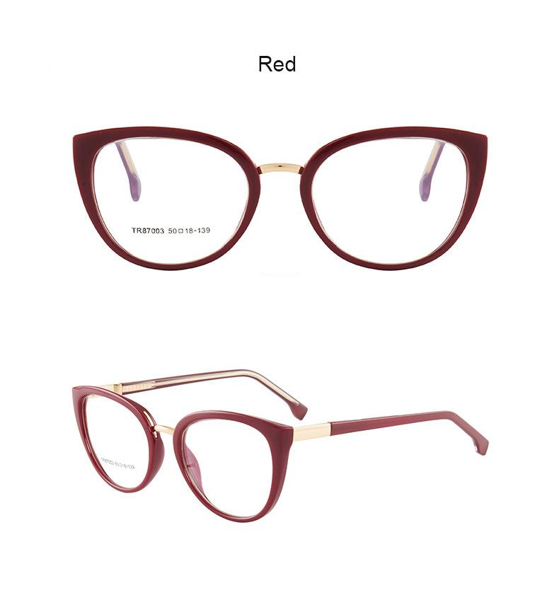 Fashion Cat Eye Leopard Eyeglasses Anti Blue Light Optical Glasses Elegant Luxury Brand Reading Eyewear Plus 0 to +6 0