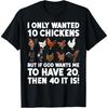 Best Chicken Art For Men Women Poultry Themed Chicken Farmer T-Shirt