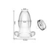 Transparent Hollow Anal Peeping Plug BDSM Butt Plug Silicone Enema Tools Gay Lesbian Anal Expander Sex Accessories for Couples