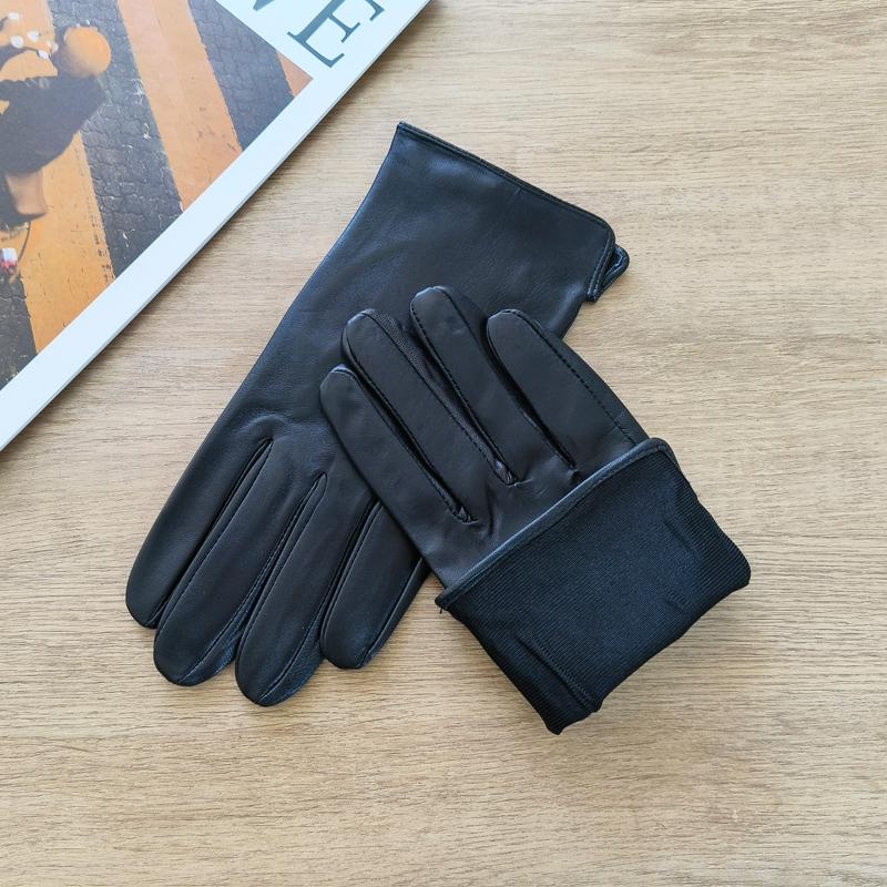 Gants d'été fins en cuir d'agneau pour hommes Protection solaire extérieure pour le cyclisme et la conduite