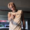 KAI EXO Wait On Me Same Style T-Shirt White With Black Trim Loose Fit Young Men