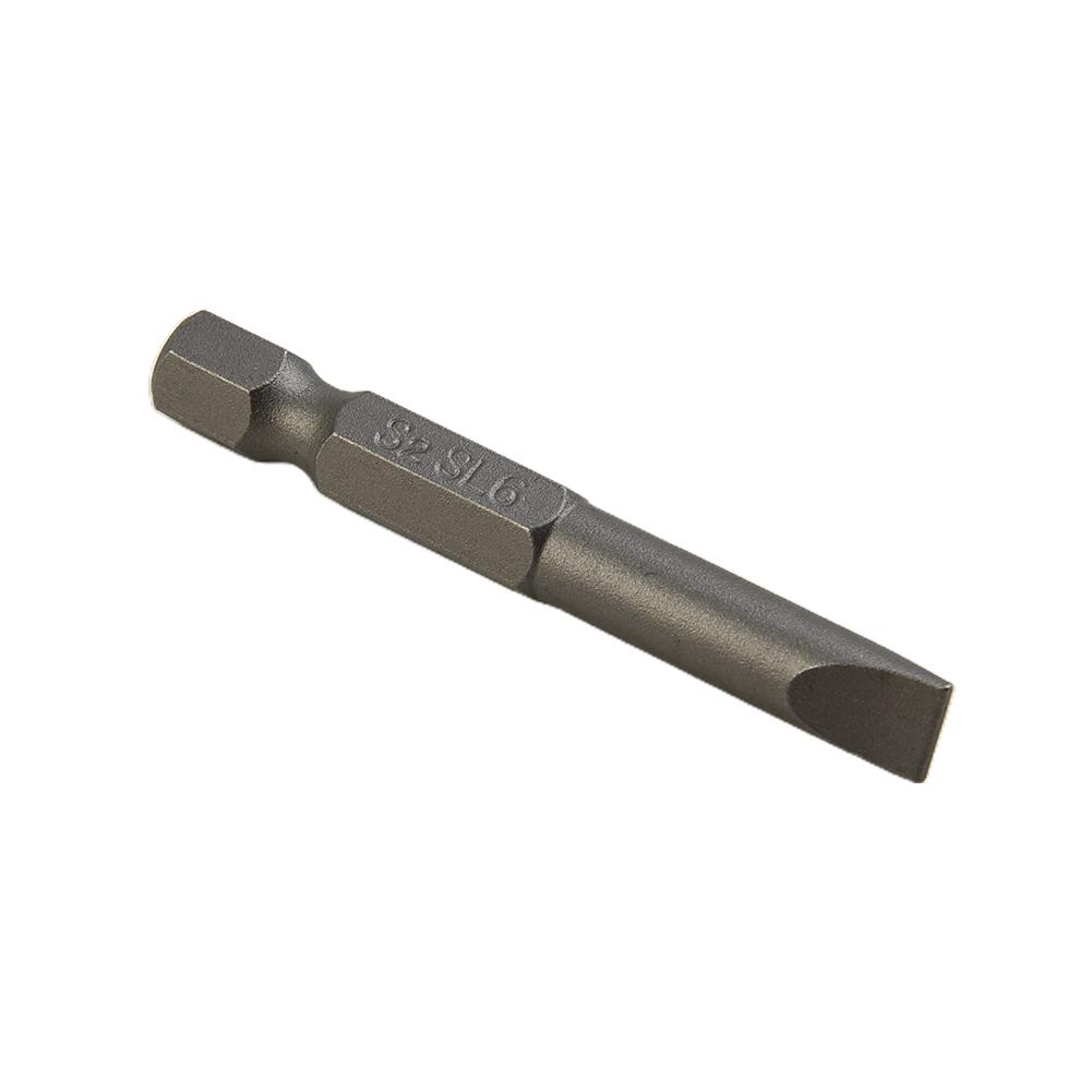 Slotted Tip Screwdriver Bit Magnetic Screwdrivers Bits Silver Slotted Tip