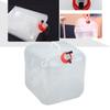 Collapsible Water Canister Portable Plastic Foldable Drinking Water Container with Tap Screw Cap for Travel Kitchen 10L