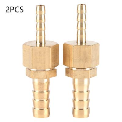 2pcs 46mm Brass Fitting Hose Barb Tail Reducer Reducing Plug Connector