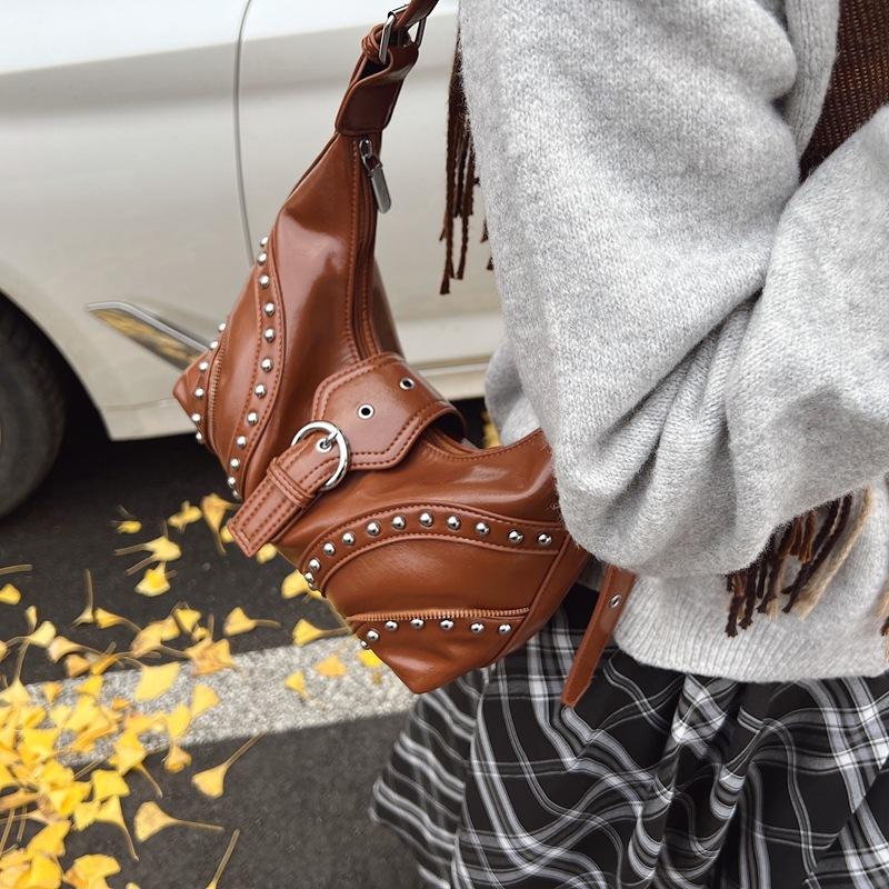 Fashion Retro Design Spice Girl Underarm Bag Women's 2025 Winter New Large-capacity Tote Messenger Bag