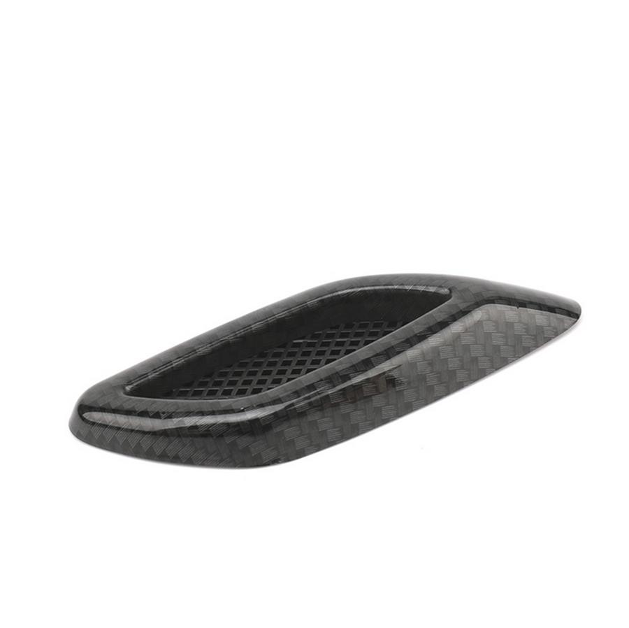 6Pcs Car Styling 3D Shark Gill Car Side Fake Vent Sticker Carbon Fiber Color Fine Decoration Modified Car Styling Popular Sticker