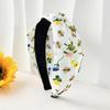 Hairband  Flower Printed Knotted Cloth Head Band Fashion Wide Hairbands Non Slip Hair Accessories for Women and Girls