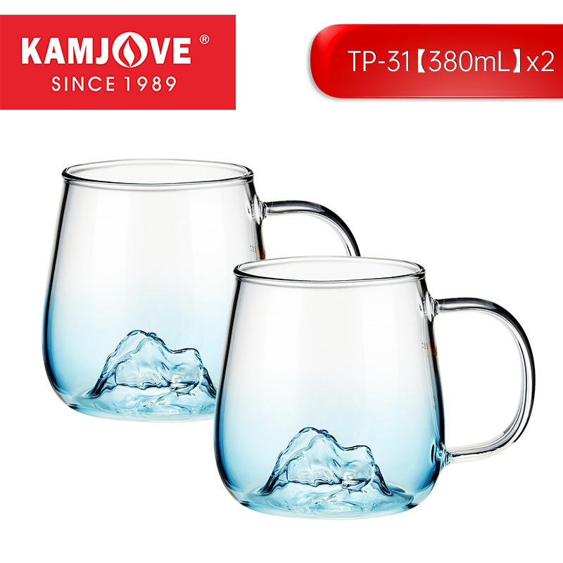 

Кружка KAMJOVE 3D Гора Снежная с ручкой Домашняя кружка для завтрака Сок Кофе Прозрачная кружка Милая кружка для чая и молока Стеклянная кружка 380ml