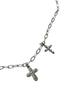Sk8Er Rock Multi Cross Ovallink Chain Surgical Steel Necklace ((Steel))
