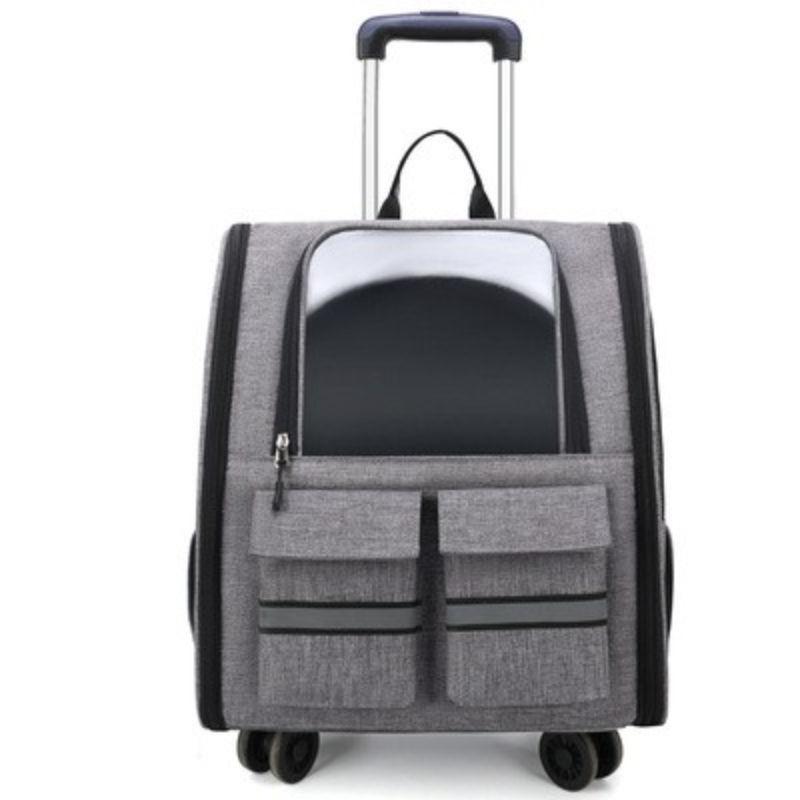 Pet Bag Cat Dog Trolley Suitcase Medium and Small Dog Large Capacity Foldable Out Portable Fat Cat Shoulders