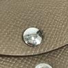 HERMES Two fold Calvi Duo Card Case Wallet coin purse Epsom Etoupe gray Unused