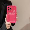 Hot Girls Red English Apple 17promax Mobile Case IPhone 15 Bracelet 11 Applicable 14 All Inclusive 16 Silicone