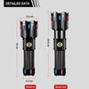 Strong Light LED Flashlight Long Shot 1500M Powerful Torch Light With Fluorescent Lights Zoomable Lantern Outdoor Camping Fishing Flashlights