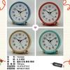 Plastic Round Alarm Clock Bedside Alarm Clock for Students and Children Creative Desktop Desk Clock Quartz Alarm Clock