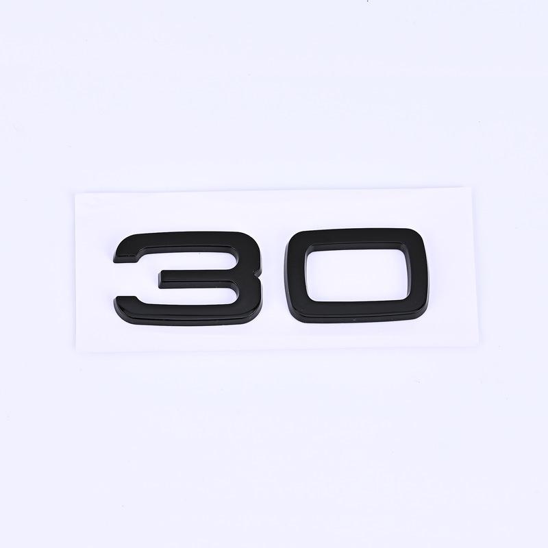 30 35 40 45 50 55 rear trunk displacement number mark car stickers for 136a A4L A5 Q357 A8L refit labels fender side digitala136