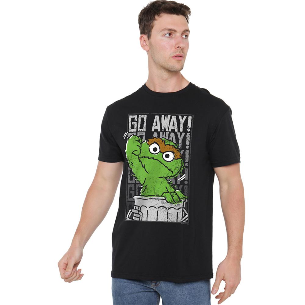 Sesame Street Unisex Adult Go Away T-Shirt