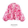Jnleaog Spring New Arrival Women's Clothing Fashion Style French Fashion Laminated Decoration Print Shirt 5029086
