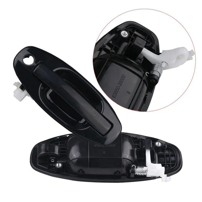 Durable-Set Of 4 Car Outside Handle Bowl Accessories 82650-26000 For Santa Fe 2001-2006 Outside Door Handle Exterior Doo