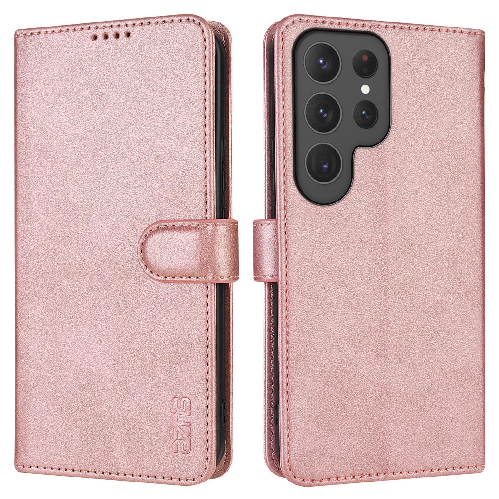 

Для Samsung Galaxy S25 Ultra Чохол Гаманець з ПУ шкіри Чохол для телефону Rose Gold