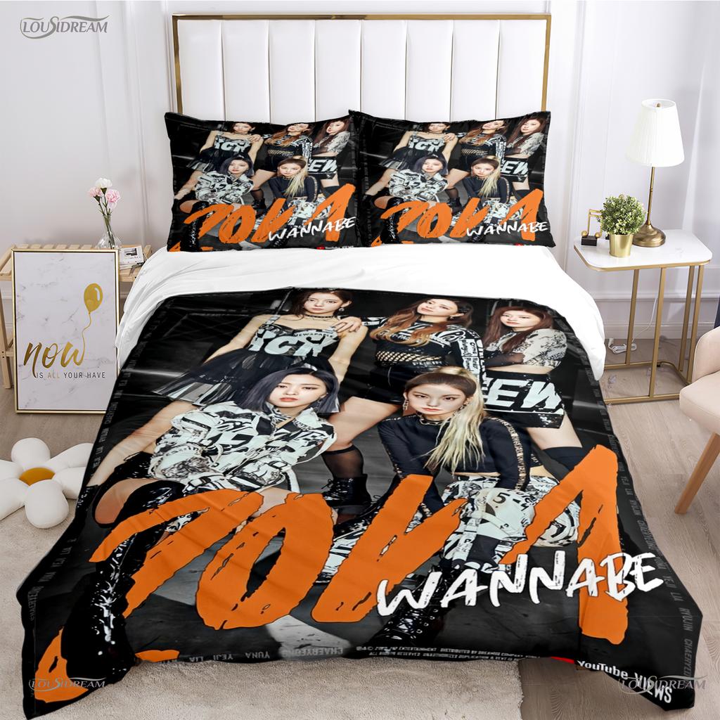 Itzy-Korean Singing Group All Season Duvet Cover Comforter Bedding Set Soft Quilt Cover And Pillowcases Single/Double/Queen/King