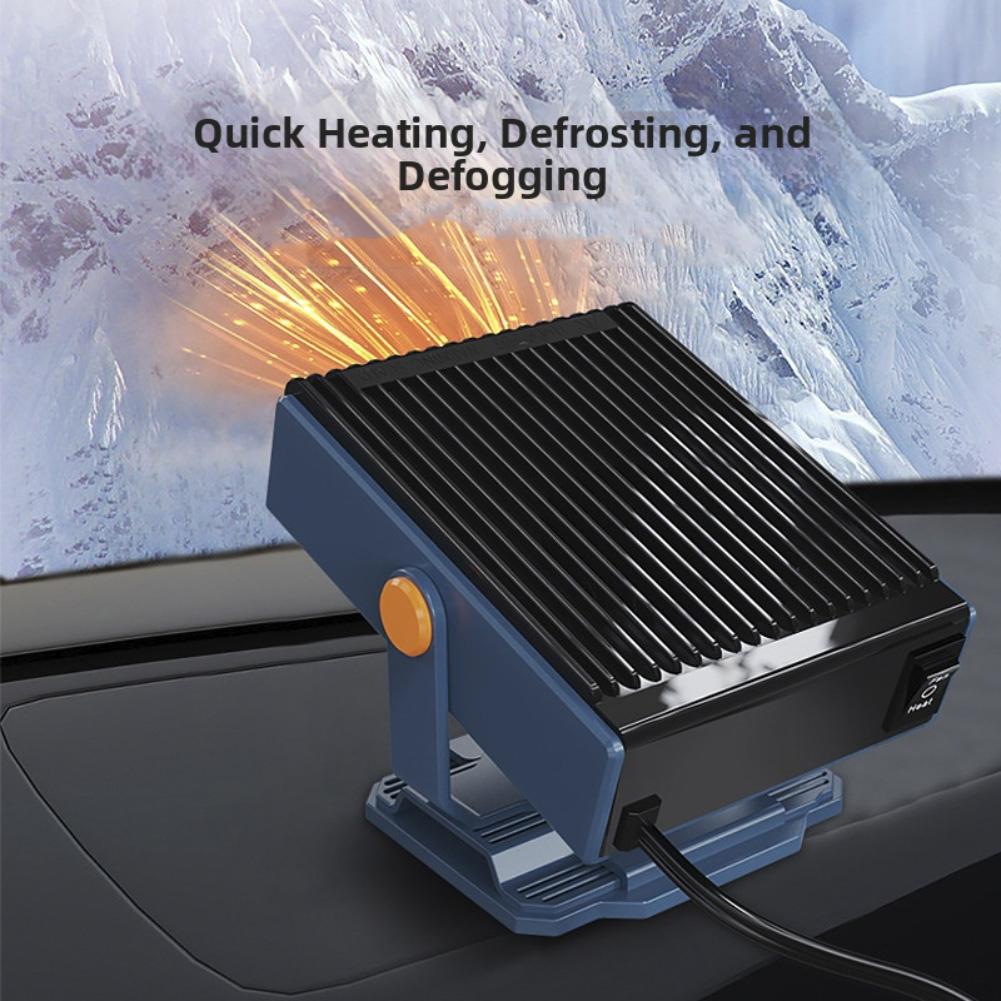 Tragbarer Autoheizlüfter 12V 150W Heiz-Kühl-Enteiser-Entfrostergerät Mit 360° Drehbarer Basis Für Alle 12V Fahrzeuge