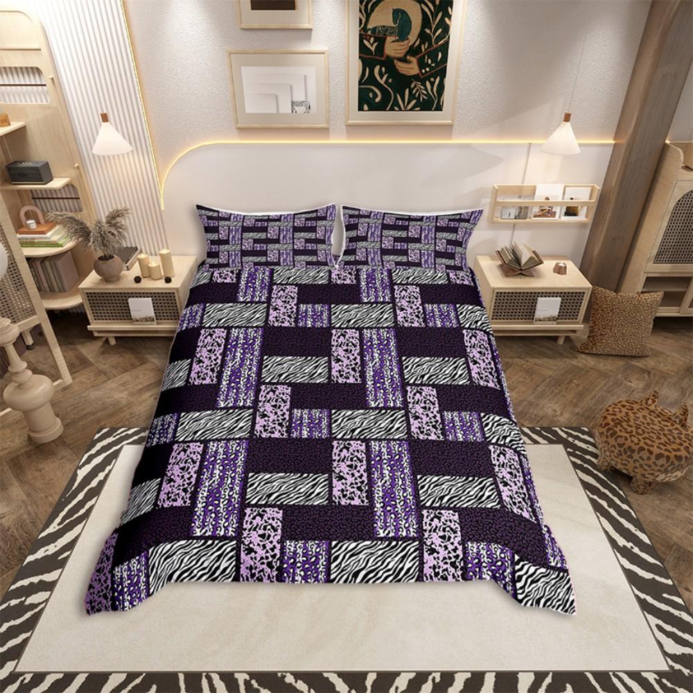 Homewish Cheetah Cow Print Duvet Cover SetModern Fashion Bedding SetTeens Kids Adult Bed Set