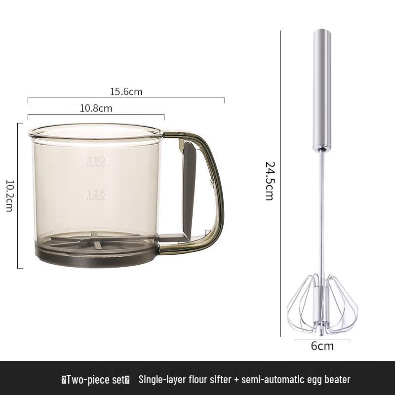 

Half-automatic Handheld Flour Sifter