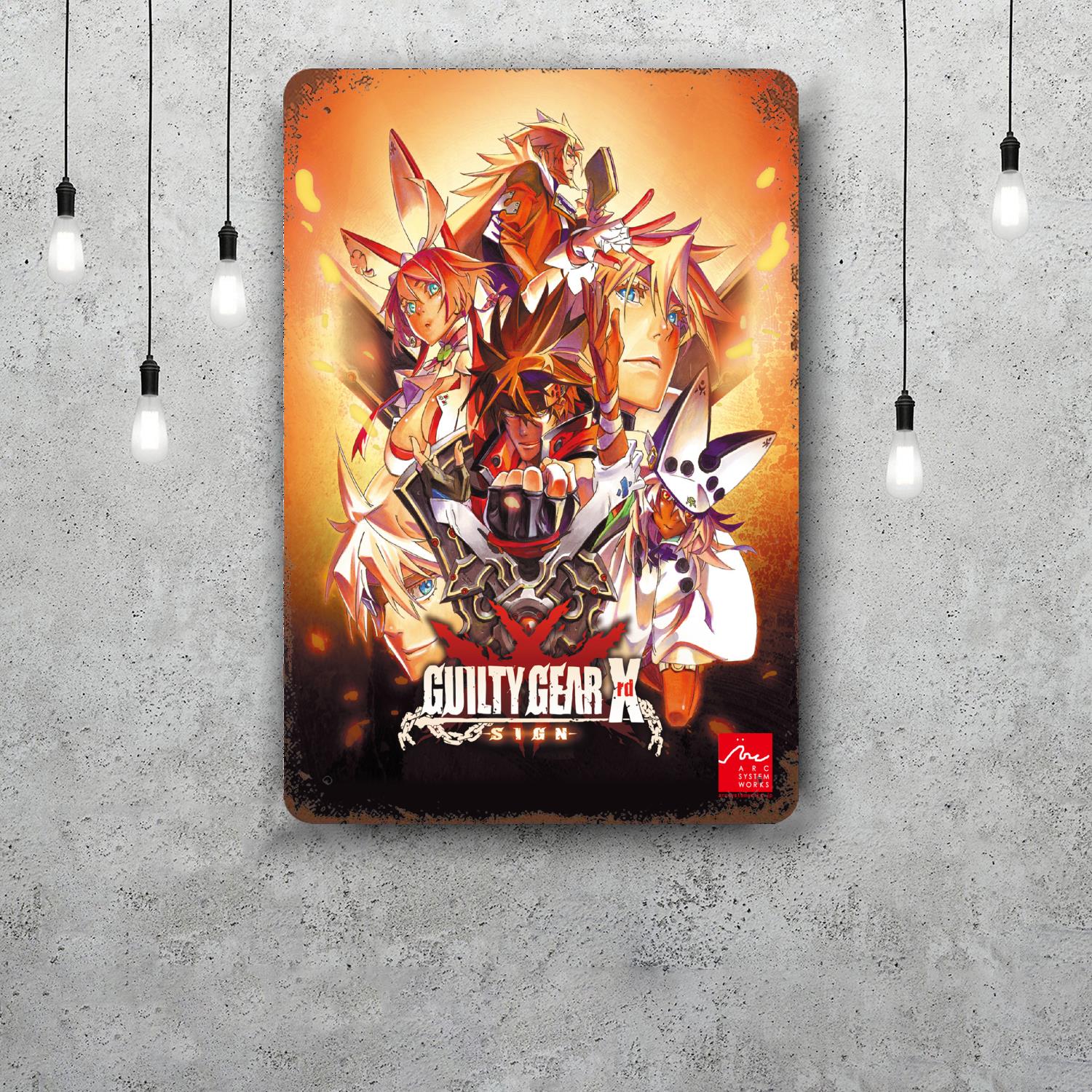 

Guilty Gear Retro Vintage Tin Sign Poster Decorative Plaque Metal Plate Wall Decor 20x30cm（7.8x11.8inch）