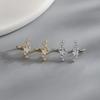 1PCS Piercing Ear Cuff Satr Earrings for Women 1PC Silver Color Crystal Earclip Orbital Non Pierced Earing Fashion Jewelry