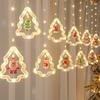 Christmas Lights, 10 Tree Lights 120 LED Christmas Decorations Indoor, Battery Operated Christmas Window Lights 9.84 ft Waterproof String Light (Warm