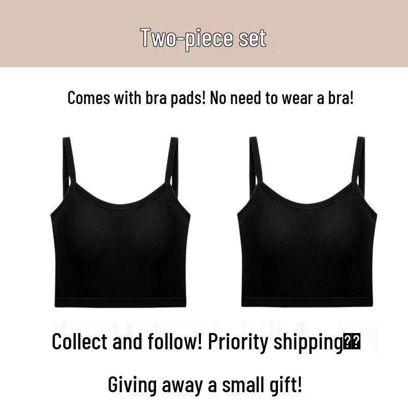 Women's Spicy Summer Slim Fit Backless Camisole with Chest Pads