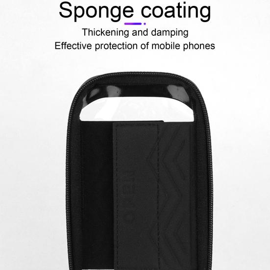 Voděodolná cyklistická taška s velkou kapacitou, zapínání na zip, dotykové ovládání, design, pouzdro na telefon, univerzální, snadno instalovatelná cyklistická taška-organizér