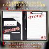 Latuna A4 Binder Clipboard with Leather PU Multifunctional Pen and Pocket PU File, Bifold, Clip, Leather, Gift, Holder, (Black, Leather)