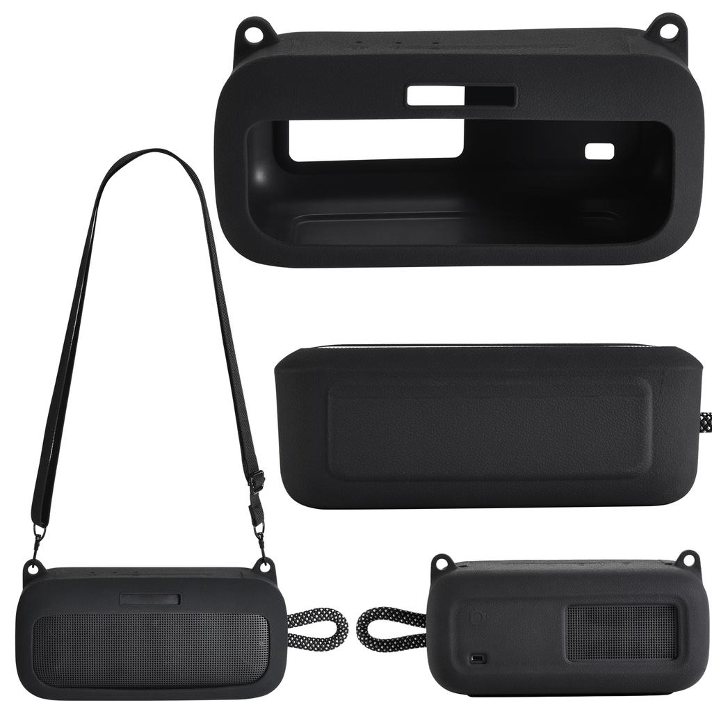 Speaker Accessories Silicone Case Shockproof Travel Protective Case with Shoulder Strap for Bose SoundLink Plus Speaker Cover