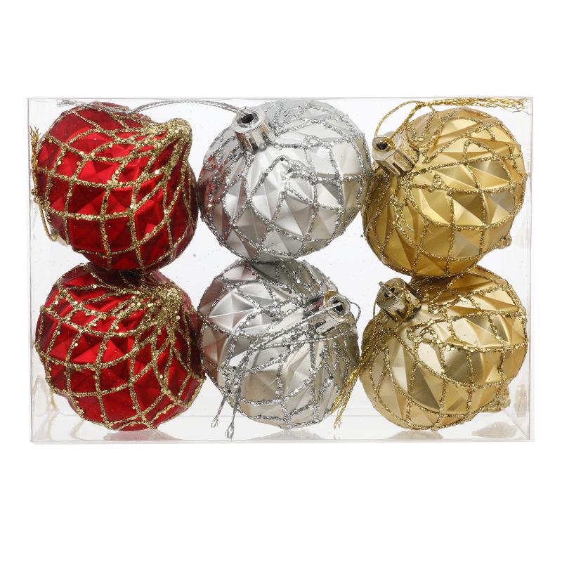 Hand-Painted Flat Candy Christmas Tree Ornament Set