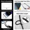 8MMx120CM Adjustable Phone Lanyard Detachable Neck Cord Universal Crossbody Strap for Mobile Phone Case Lanyards Thickness